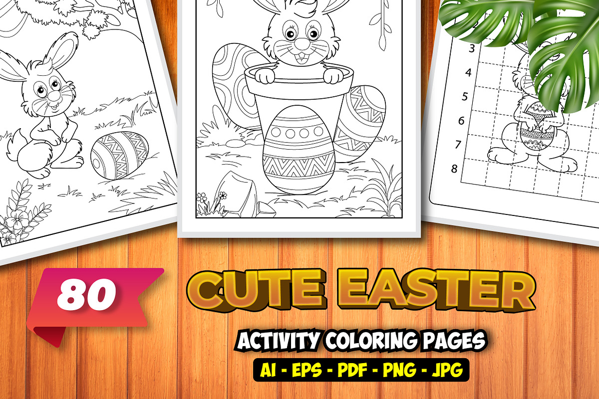 80 Cute Easter Activity VectorDesign, an Illustration by Blue Digital Studio (Photo 1 of 6)