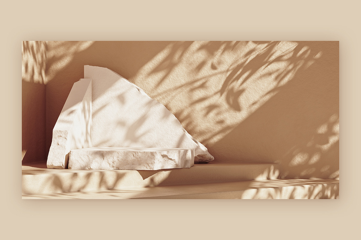 Ocher Stone Product Podium, a Decorative Illustration by Mockups & Illustrations (Photo 4 of 9)