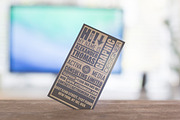 Kraft Paper Typography Business Card, a Business Card Template by Marvel (Thumbnail 1 of 5)