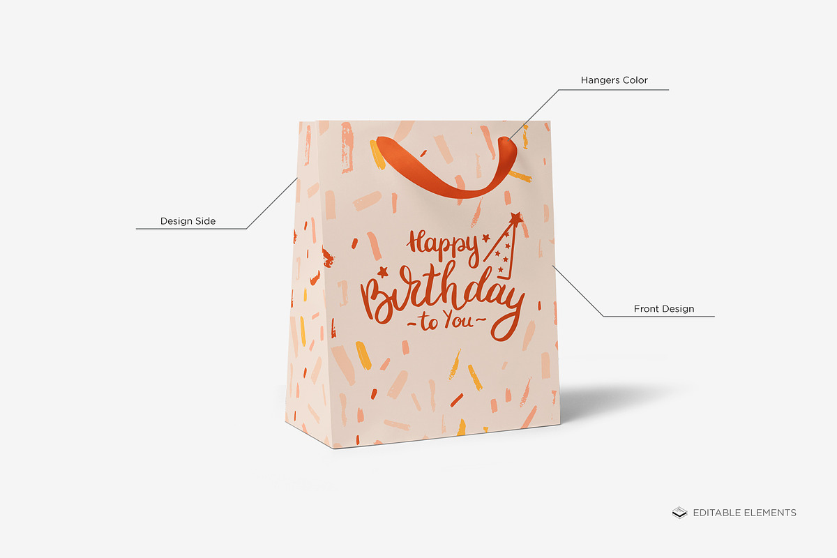 Cub Size Gift Bag Mock-up, a Print Template by Branda Keeps (Photo 4 of 17)