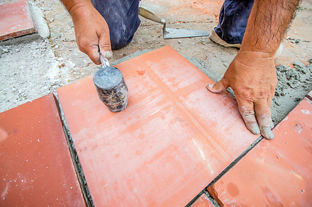 Work containing bricklayer, stone, and mason, an Industrial Photo by Pabkov