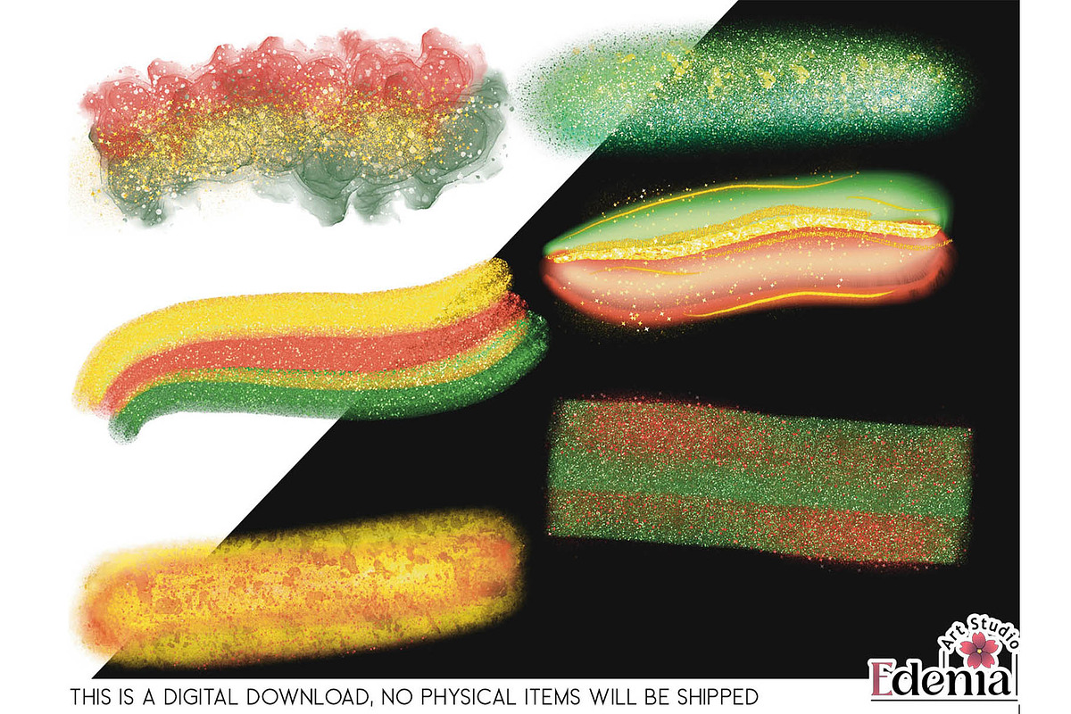 Festive Celebration Brush Stroke PNG, an Object Graphic by EdeniaArtStudio (Photo 6 of 8)