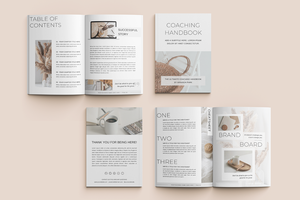 Ebook Workbook Handbook Template, a Magazine Template by ShopRShop (Photo 7 of 12)