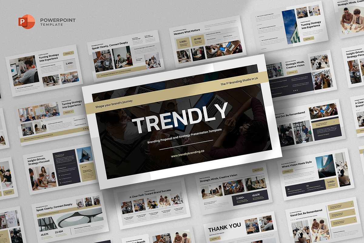 Brand Proposal & Strategy Powerpoint, a Presentation Template by fluffstudio (Photo 1 of 4)