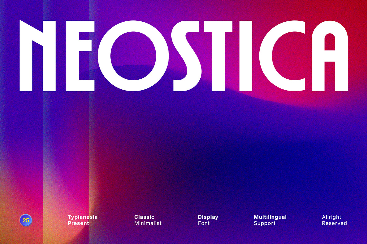 Neostica - Clean Modern Condensed, a Sans Serif Font by Typia Nesia (Photo 1 of 14)