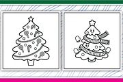 Christmas Tree Coloring Pages, an Illustration by LightExpress (Thumbnail 2 of 7)