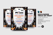 Halloween Trick or Treat Flyer, a Flyer Template by Aam360 (Thumbnail 1 of 3)