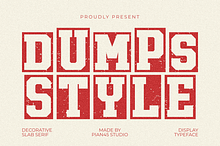 Dumps Style - Display Font