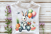 Cute Summer Animals Clipart, an Illustration by CraftArtStudio (Thumbnail 3 of 6)