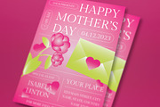 Pink Modern Happy Mother's Day Flye, a Flyer Template by graphicook (Thumbnail 2 of 3)