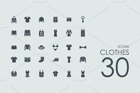 30 Сlothes Icons