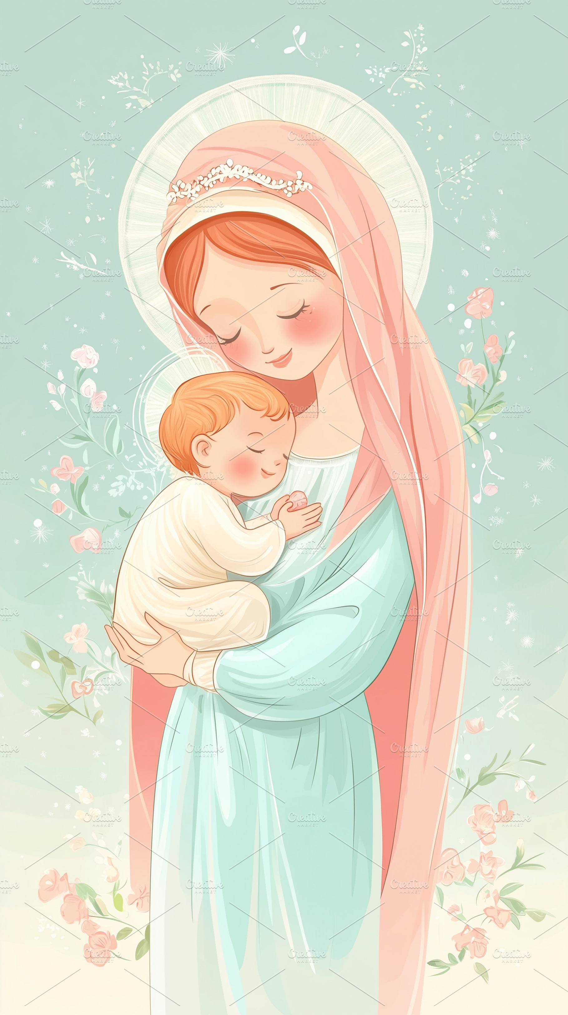 Gentle and heartwarming Virgin Mary, a Holiday Photo by MistyDay