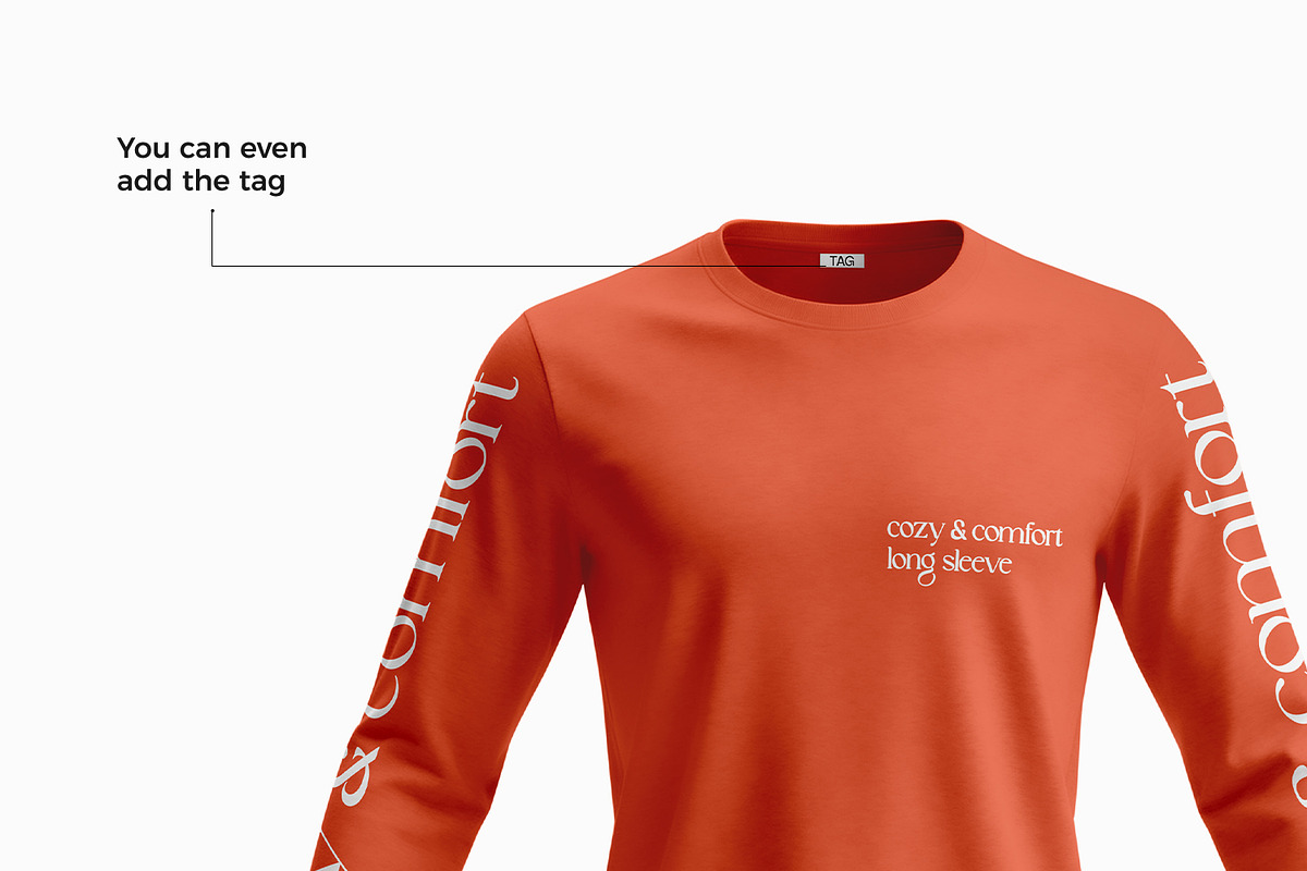 Long Sleeve T-Shirt Mockup, a Hoody Mockup by Ram Studio LLC (Photo 10 of 12)