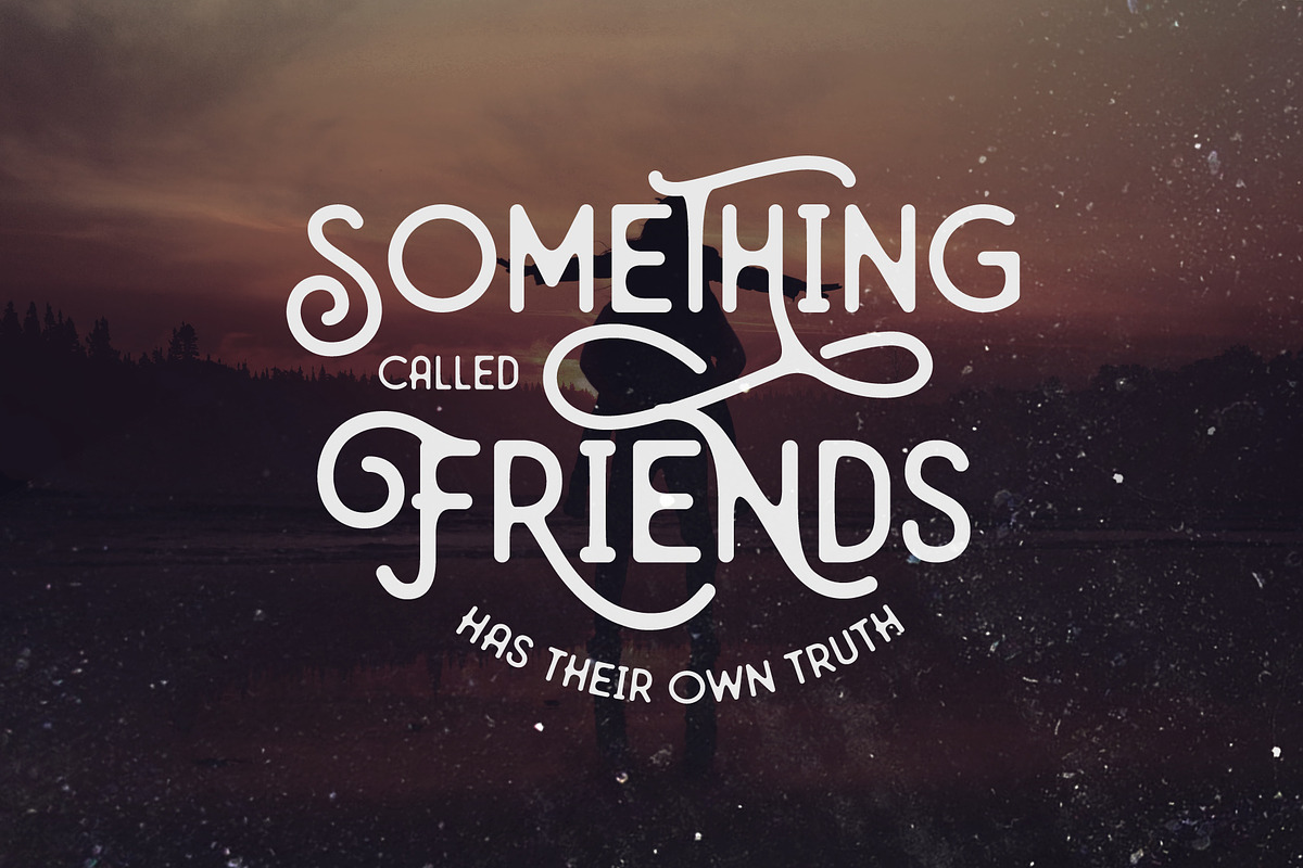 Mirandah | Monoline Font Family preview 5
