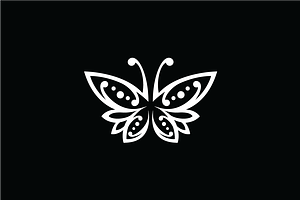 Butterfly Crest Logo Template