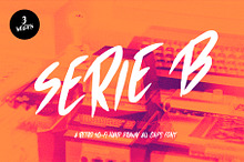 Serie B · 3 weights Brush Font