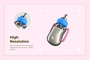 Baby Care 3D Icon Collection, an Object Illustration by twinstd (Thumbnail 3 of 6)