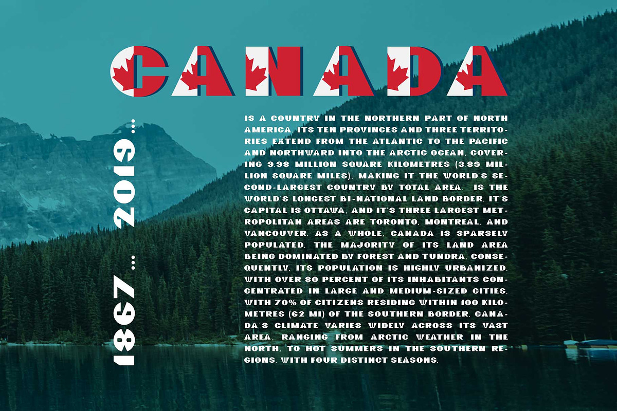 GreatCanadian-font family preview 6