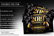 New Year 2019 Party Flyer - PSD, a Flyer Template by designblends@gmail.com (Thumbnail 2 of 2)