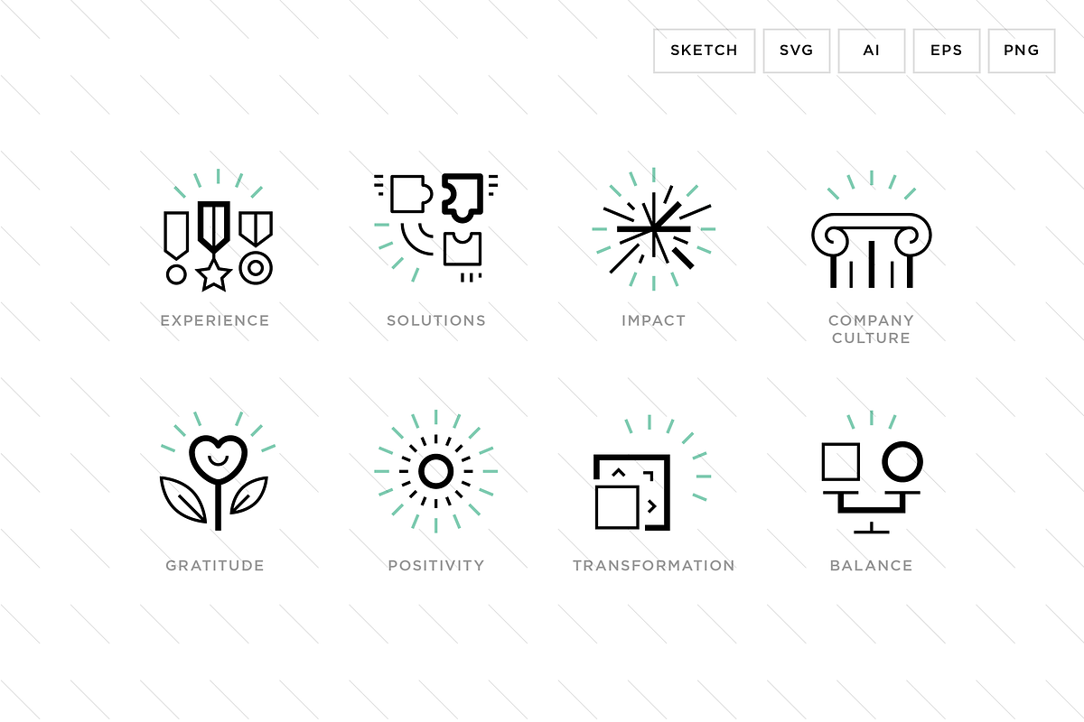 Business value icons, an Outline Icon by Vineta Rendon (Photo 5 of 7)
