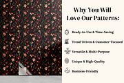 Dark Romance Moody Floral Patterns, a Pattern Graphic by Ninterints (Thumbnail 4 of 17)