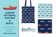 Sailing Ship. Fishing boat. Sailboat, an Illustration by AvaAva (Thumbnail 1 of 11)