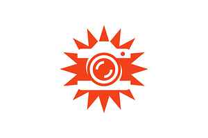 sun camera logo, a Branding & Logo Template by Rasagama Studio