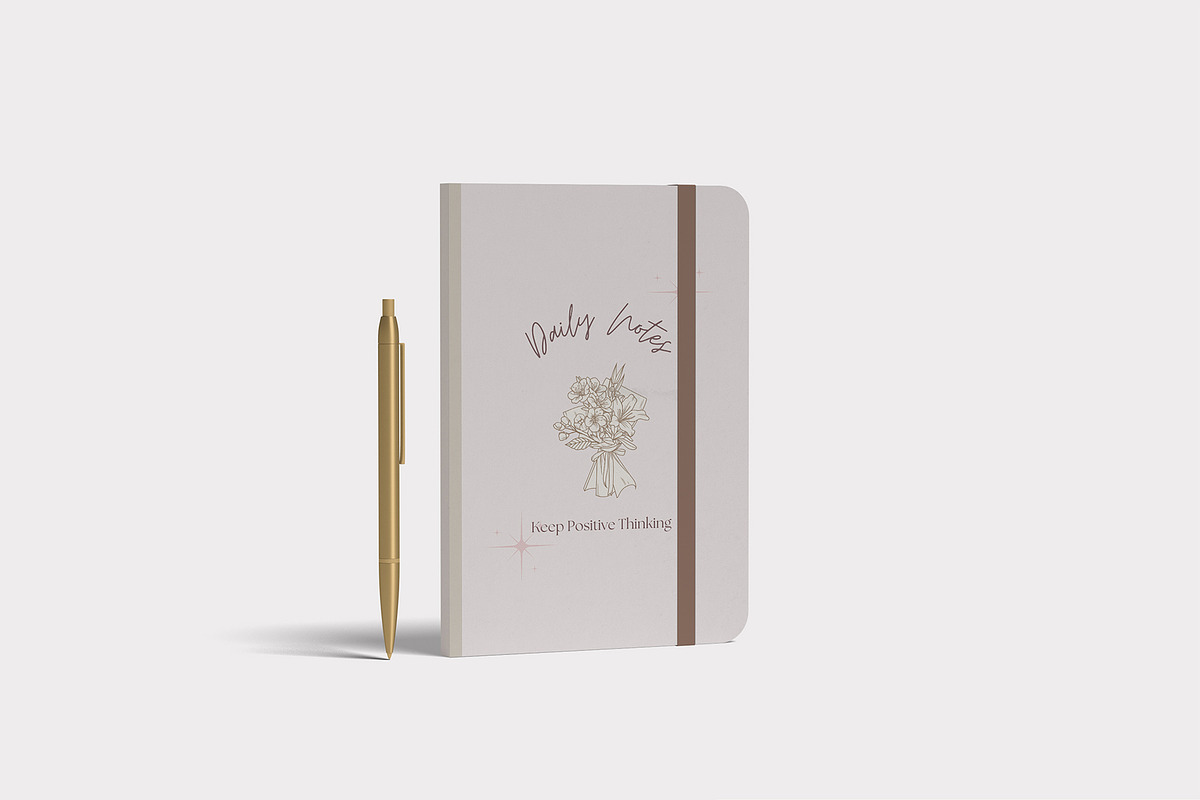 Minimal Notebook Mockup, a Print Template by zuhraabdullah (Photo 7 of 7)