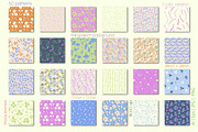 flower shadows pattern collection, a Pattern Graphic by Mona Ahmed (Thumbnail 4 of 8)