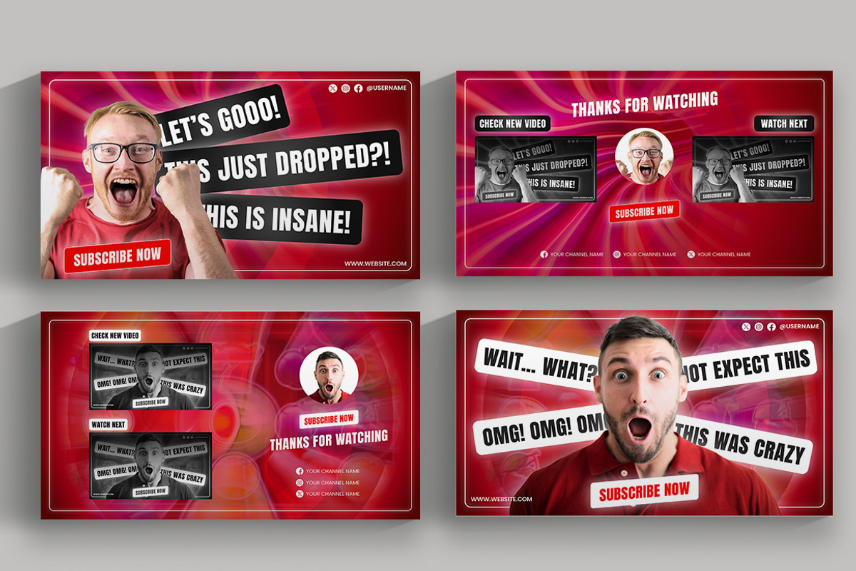 Reaction Youtube Template & Canva Te, a Social Media Template by Attype (Photo 2 of 5)