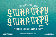 Swarotty - Modern Blackletter Font, a Blackletter Font by Dhabee (Thumbnail 1 of 15)