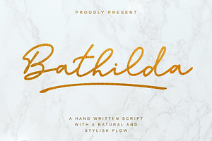 SALE! Bathilda / Monoline Font