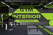Gym Interior Mockup, an Advertising Mockup by baim_std (Thumbnail 1 of 2)