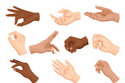 Set of diverse hand gesture, an Object Illustration by Things for designers (Thumbnail 3 of 3)