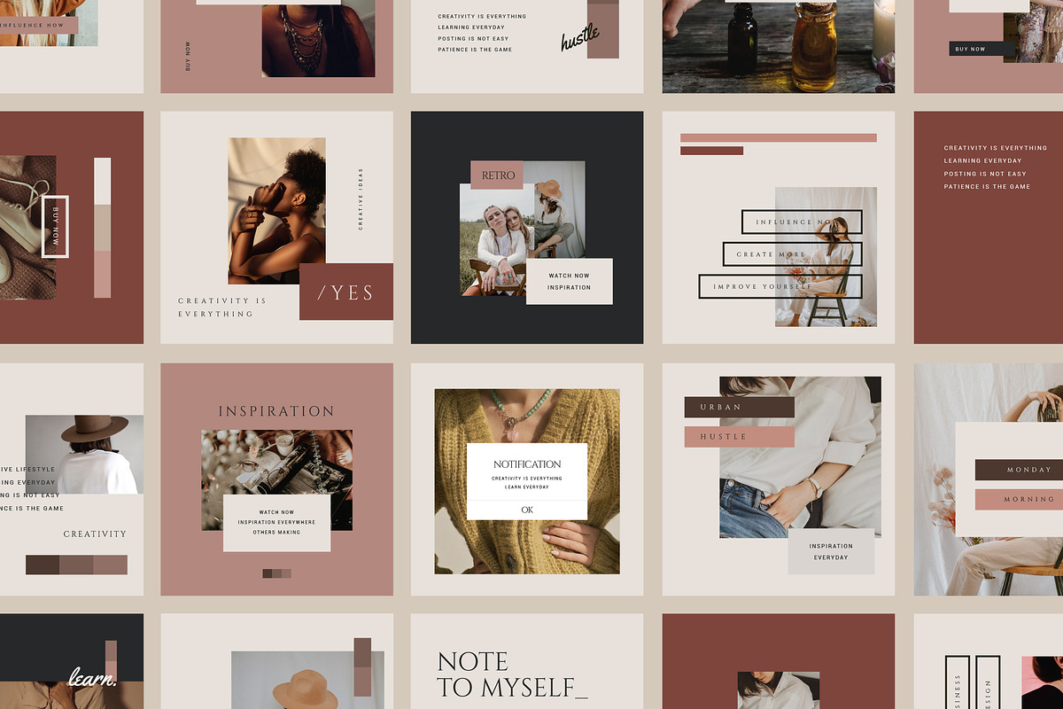 Fashion & Lifestyle V2 Instagram Kit, a Social Media Template by Design District (Photo 3 of 20)