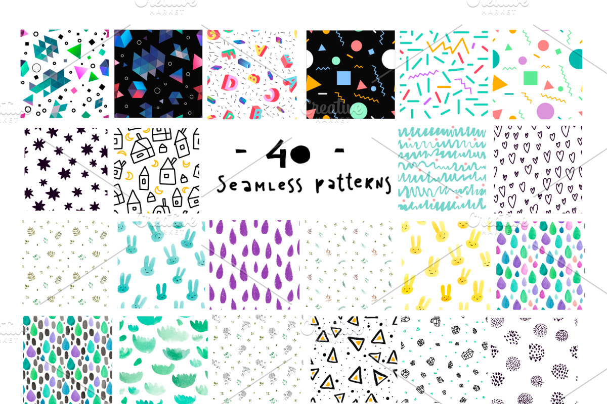 Big set for kids design., a Pattern Graphic by mikka_kika (Photo 8 of 8)