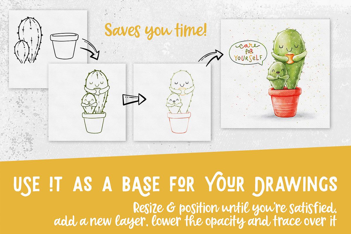 Procreate Plants & Pots Stamp Set, a Brush Add-On by PrettyLittlePigs (Photo 4 of 10)
