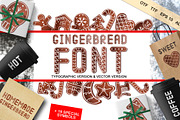 SALE! Gingerbread font - display, a Symbol Font by Fli Store (Thumbnail 1 of 9)