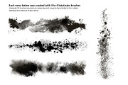100 Photoshop Splatter Brush Tools preview 2