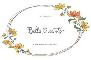 Bella cants, a Handwritten Font by Sulthan Studio