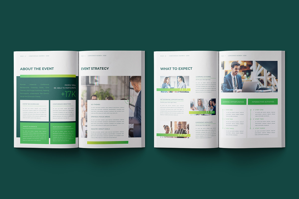Conference Agenda Brochure Template, a Brochure Template by Designsoul14 (Photo 5 of 9)