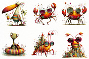 Whimsical Summer Clipart, an Illustration by Designworld (Thumbnail 4 of 8)