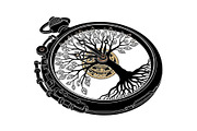 Steampunk Tree of Life Symbol Bundle, an Illustration by yasushie (Thumbnail 19 of 31)