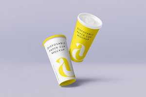 Disposable Paper Cup Mockup, a Product Mockup by MockupCraft