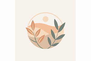 A plant enclosed within a circular s, a Graphic by Iftikhar Alam
