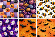 Halloween Digital Patterns, a Texture Graphic by CitraGraphics (Thumbnail 2 of 6)