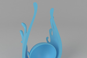 Table Lamp Splash 3D Print