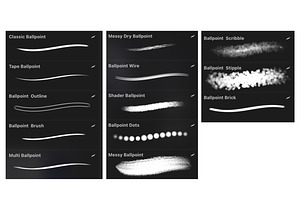 Procreate Ballpoint Brush Set