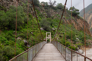 Suspension Bridge over the Colca River, Peru, an Architecture Photo by GoodGoods