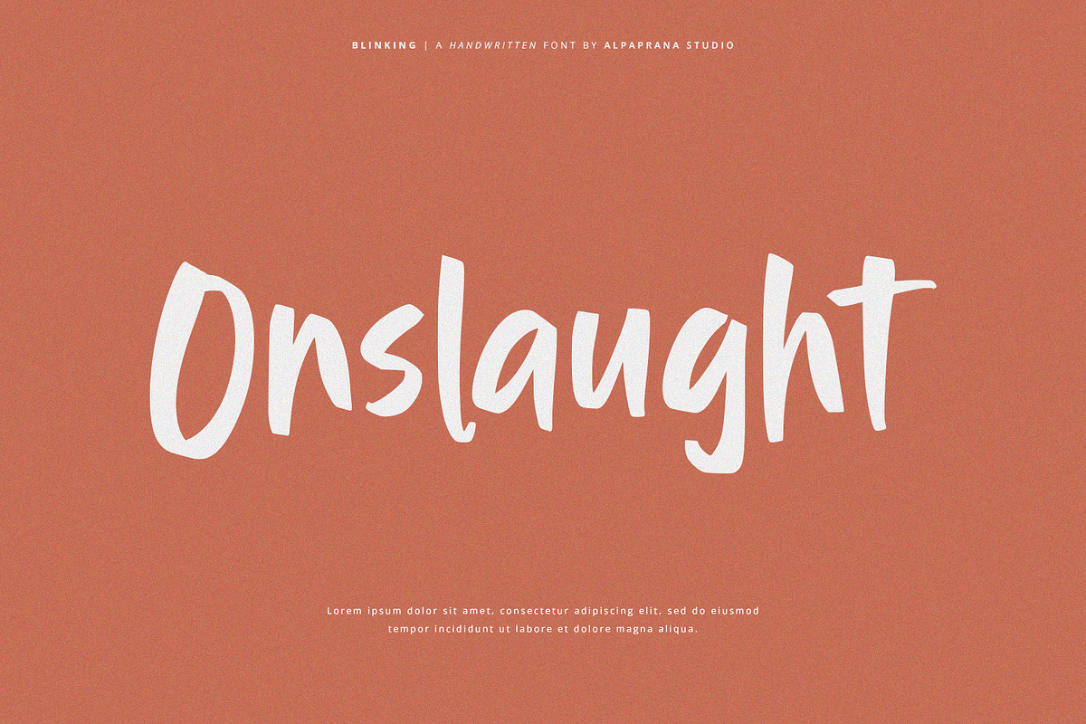 Blinking - Handwritten Font, a Handwritten Font by Alpaprana (Photo 2 of 12)